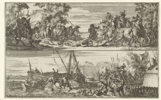 Two Representations of French Cruelties, 1672