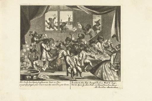 Monkeys selling wind, ca. 1720