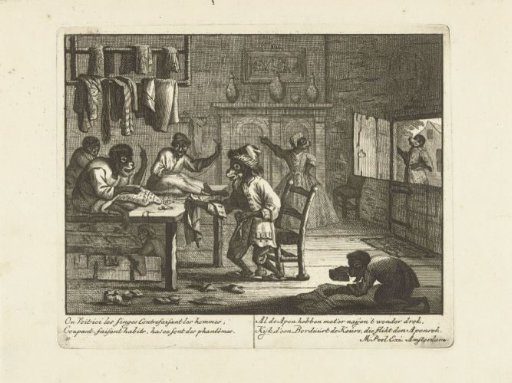 Monkeys as tailors, ca. 1720