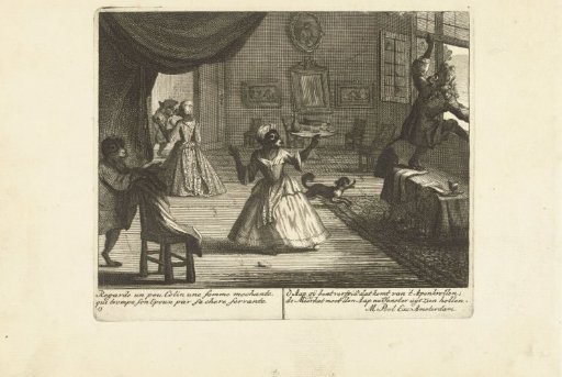 A monkey as a caught lover, ca. 1720