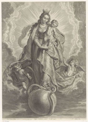 Mary with Child on Orb, Treading on the Devil