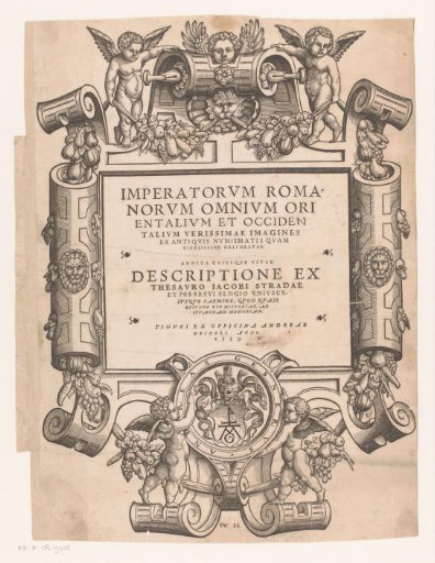Frame with putti and fruit garlands