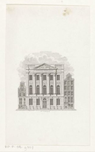 Facade of the Felix Meritis building in Amsterdam