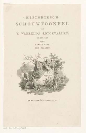 Allegorical representation with a putto holding a scythe