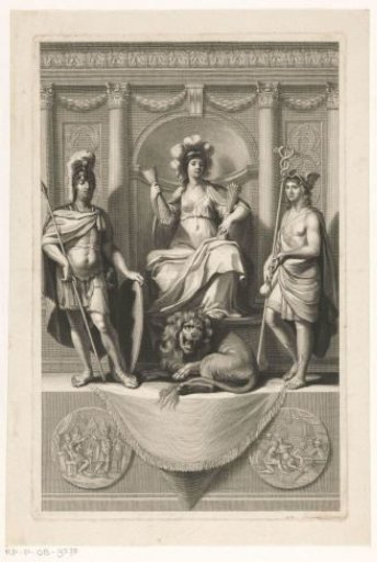 The Dutch Maiden Flanked by Mars and Mercury