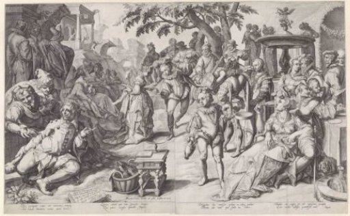 The Prodigal Son Squandering His Inheritance