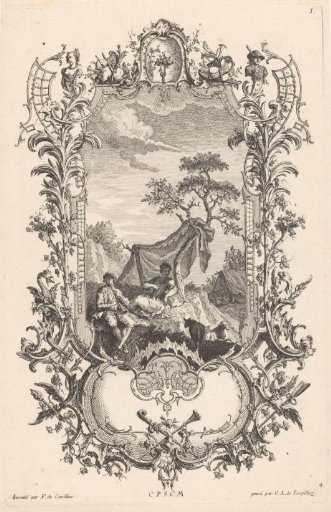 Man en vrouw in landschap