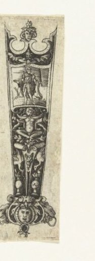 Headband with a cartouche containing a warrior