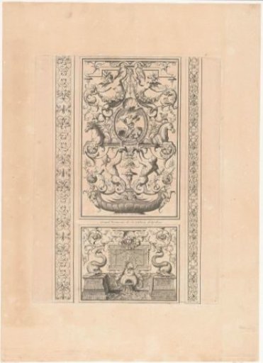 Trumeau with Neptune and fountain