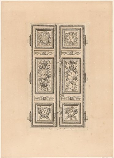 Door with trophies and cornucopias