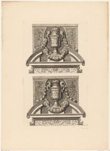 Overdoor with vases
