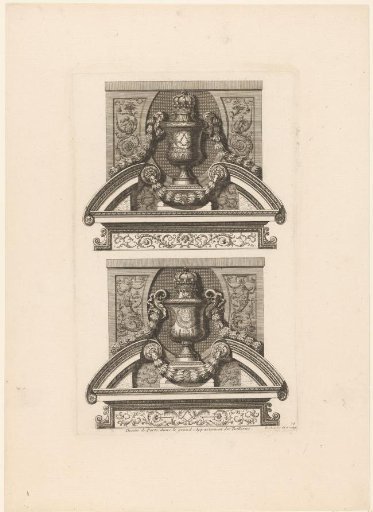 Overdoor with vases