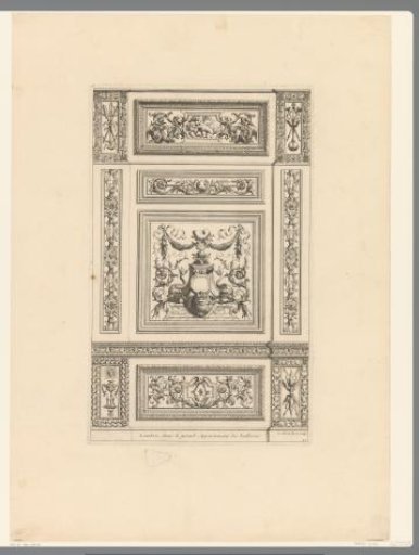 Panels with a shell pedestal