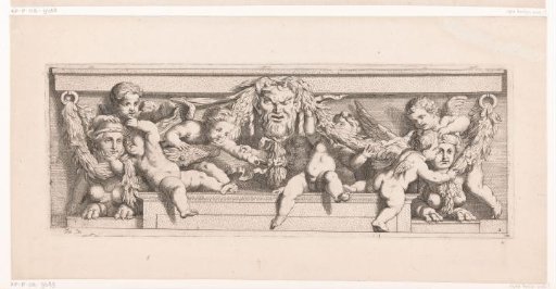 Putti with sphinxes