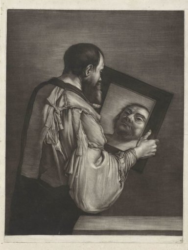 Socrates Looking at Himself in a Mirror
