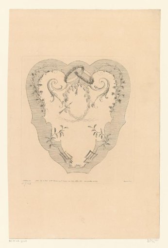 Heart-shaped design with wreaths