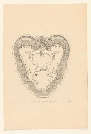 Heart-shaped design with a mask
