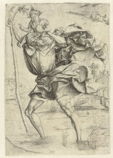 Saint Christopher Carrying the Christ Child