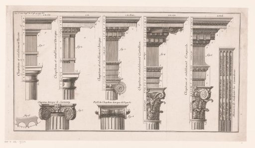 Entablatures and capitals