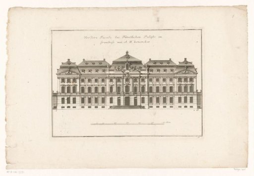 Front façade of a princely palace