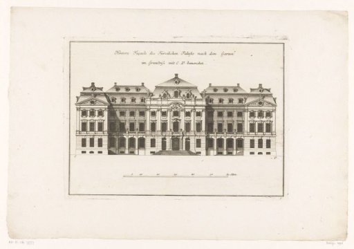 Rear façade of a princely palace