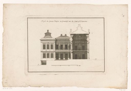 Cross-section of a garden pavilion