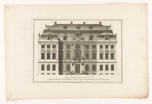 Front façade of a noble country house