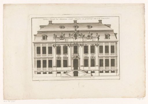 Front façade of a noble country house