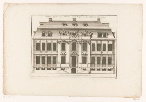 Rear façade of a noble country house