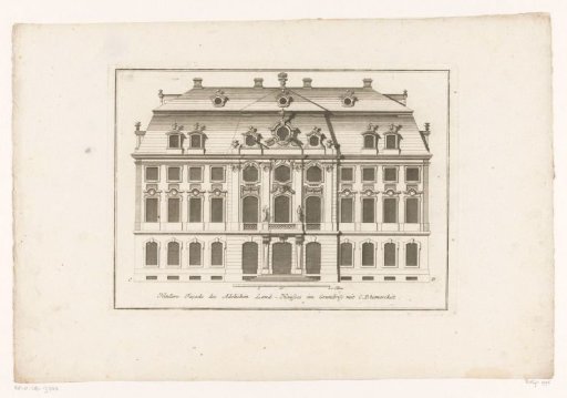 Rear façade of a noble country house
