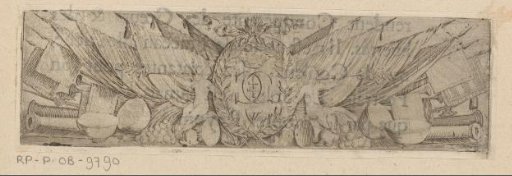 Frieze with the monogram of Charles IV
