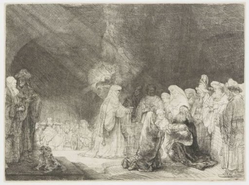 The presentation in the temple: oblong print