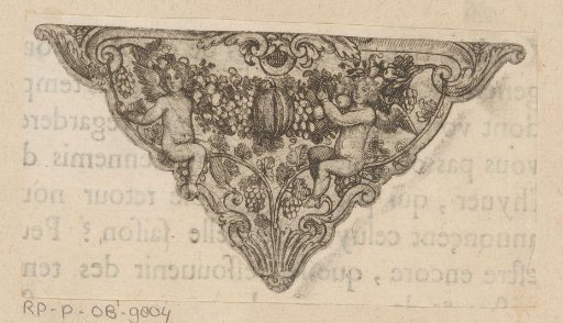 Cul-de-lampe with putti