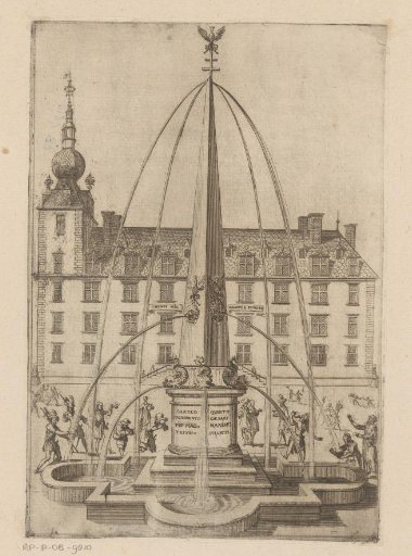 Fountain with obelisk