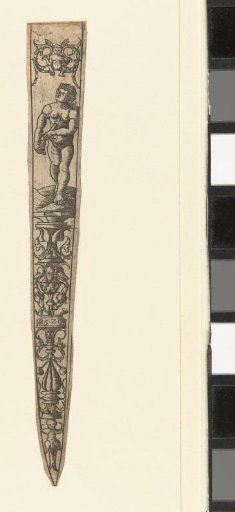 Scabbard with Lucretia at the top