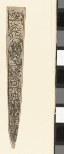 Scabbard with a young man at the top