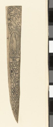 Scabbard with a woman at the top