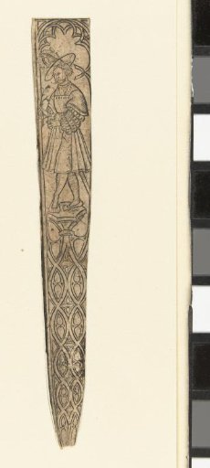 Scabbard with a man at the top