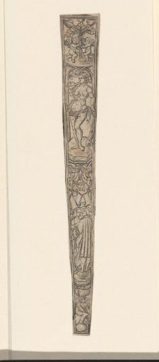 Scabbard with Lucretia at the top
