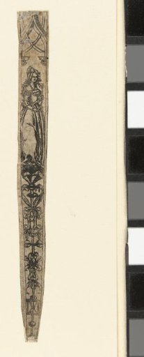 Scabbard with a woman at the top