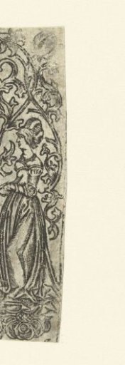 Knife handle decorated with a woman holding tongs in her hands (St. Agatha?)