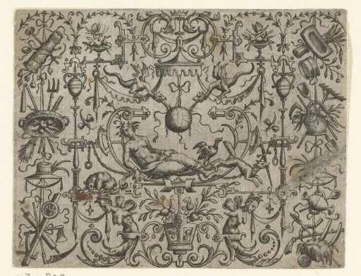 Panel with grotesques