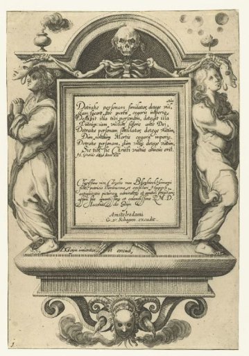 Title print for the print series The Masked Balls