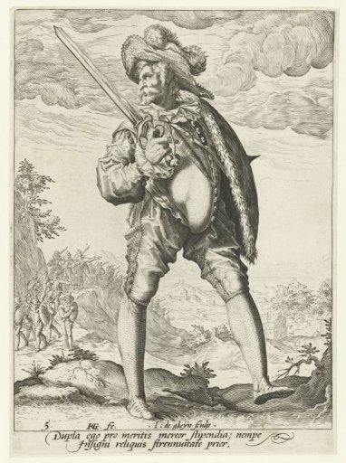 Soldier with sword and shield