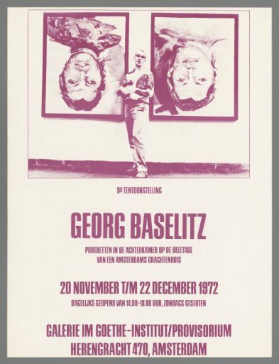 Georg Baselitz. Portraits in the Back Room on the First Floor of an Amsterdam Canal House