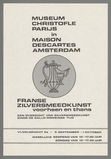 French Silversmithing Then and Now. An Overview of Silversmithing from Gallo-Roman Times