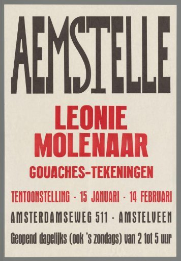 Aemstelle, Leonie Molenaar