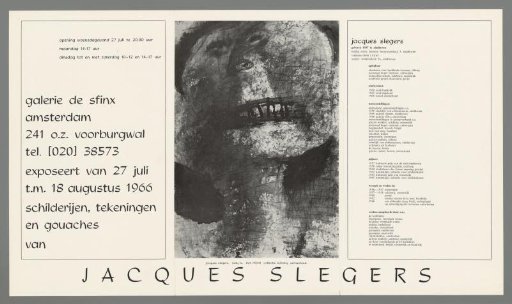Jacques Slegers. Paintings, drawings and gouaches
