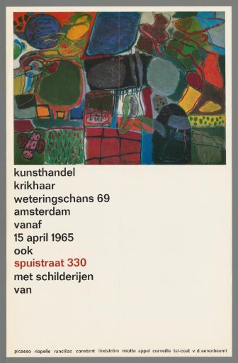 Paintings by Picasso, Riopelle, Rancillac, Constant, Lindström, Miotte, Appel, Corneille, Talcoat, v.d. Eerenbeemt
