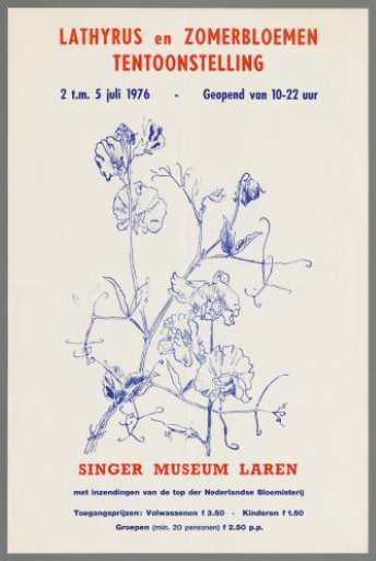 Lathyrus and summer flowers exhibition